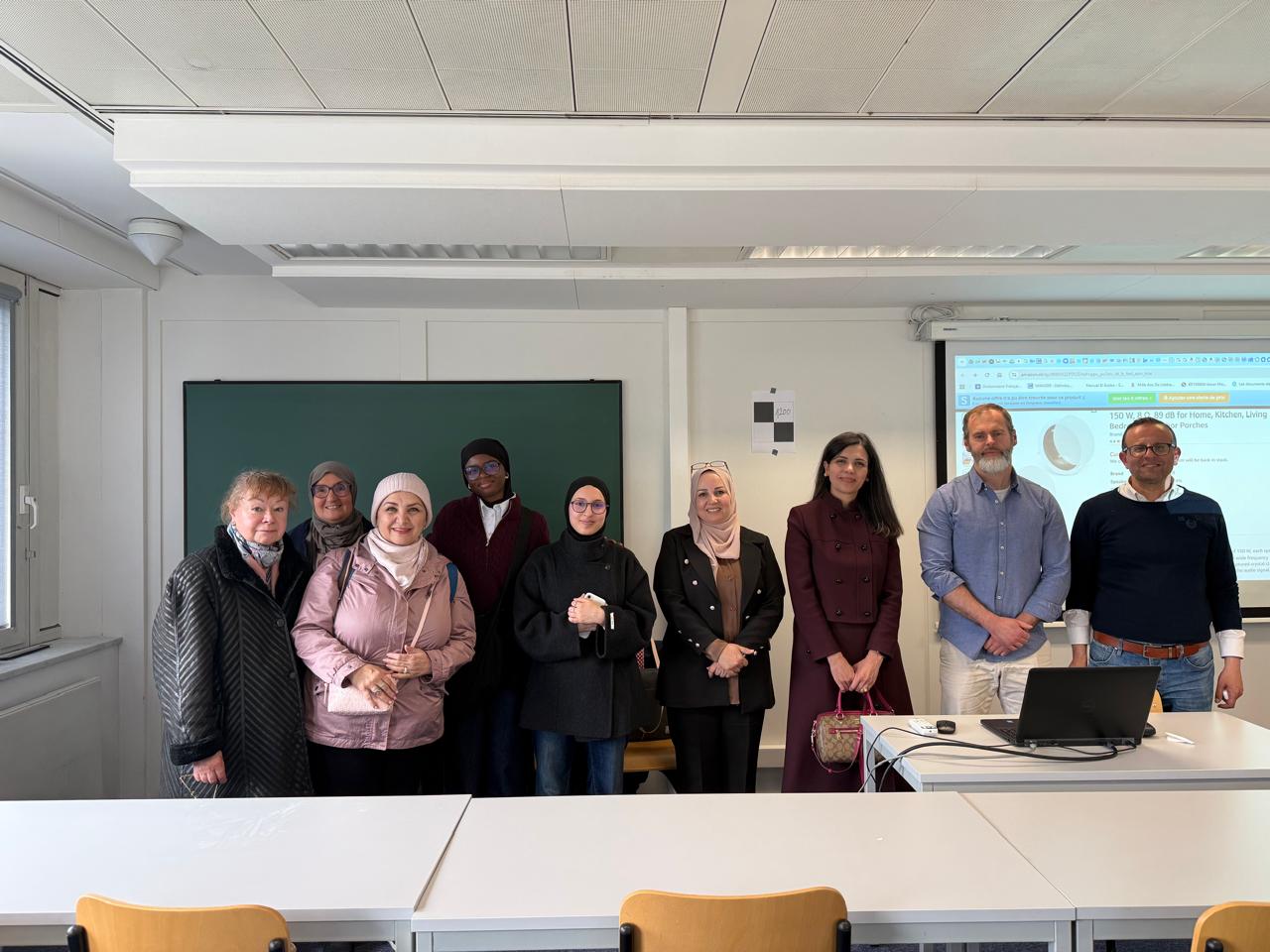 مشاركة ثلاثة من أعضاء هيئة التدريس في برنامج "إيراسموس+" بجامعة "UCLouvain Saint-Louis" في بلجيكا